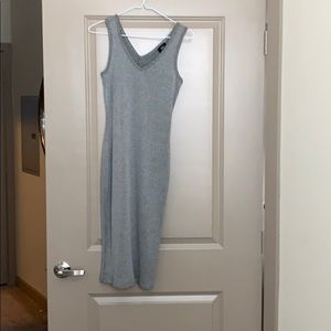 Gray Fitted Dress